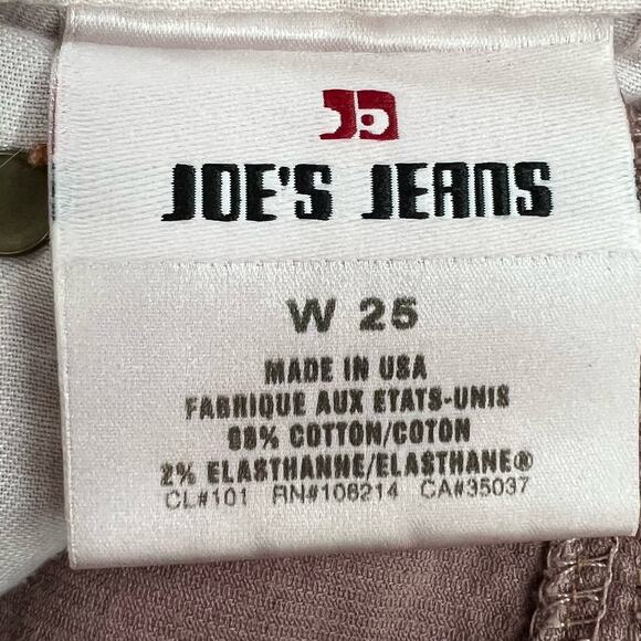 Joes Jeans The Lover Corduroy Pants Womens 25 Mauve Pink Flare Low Rise Boho Y2K - Picture 12 of 16